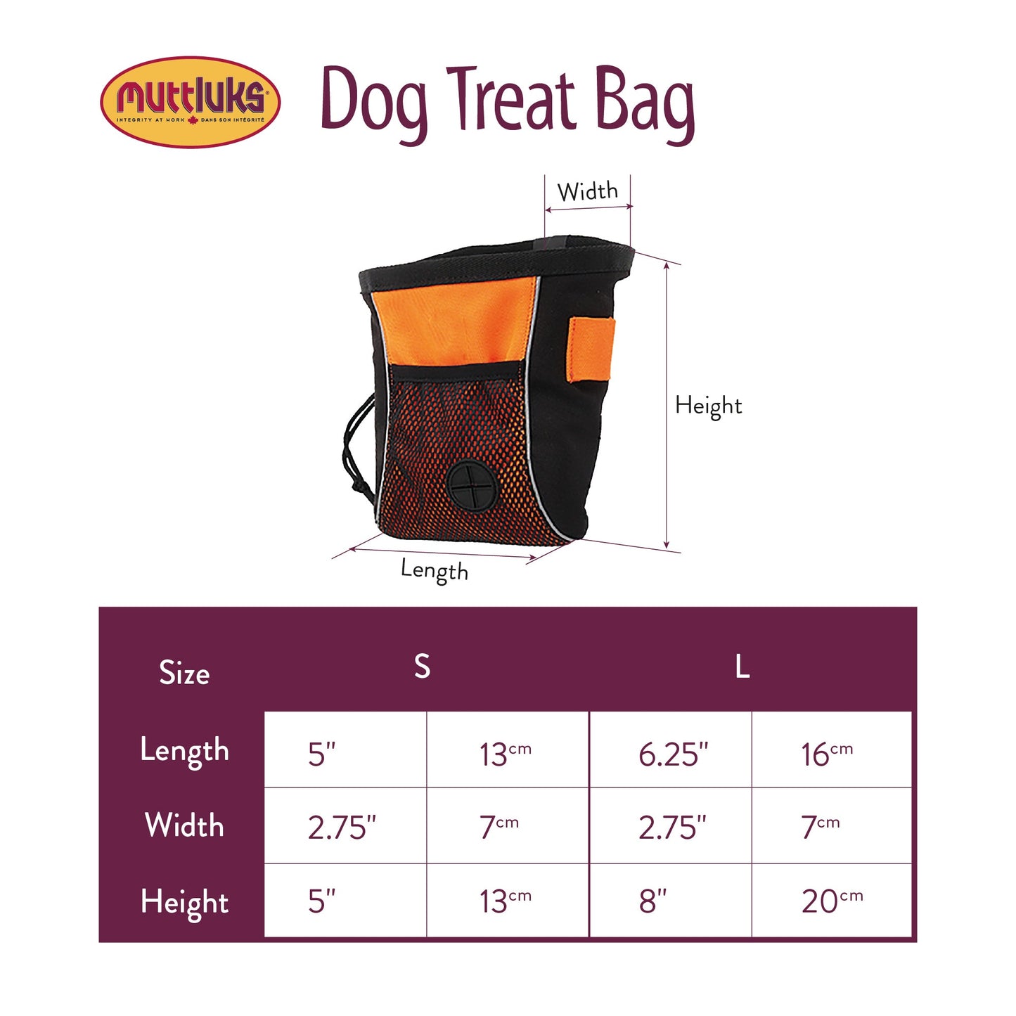 MuTTravel Dog Treat Bag