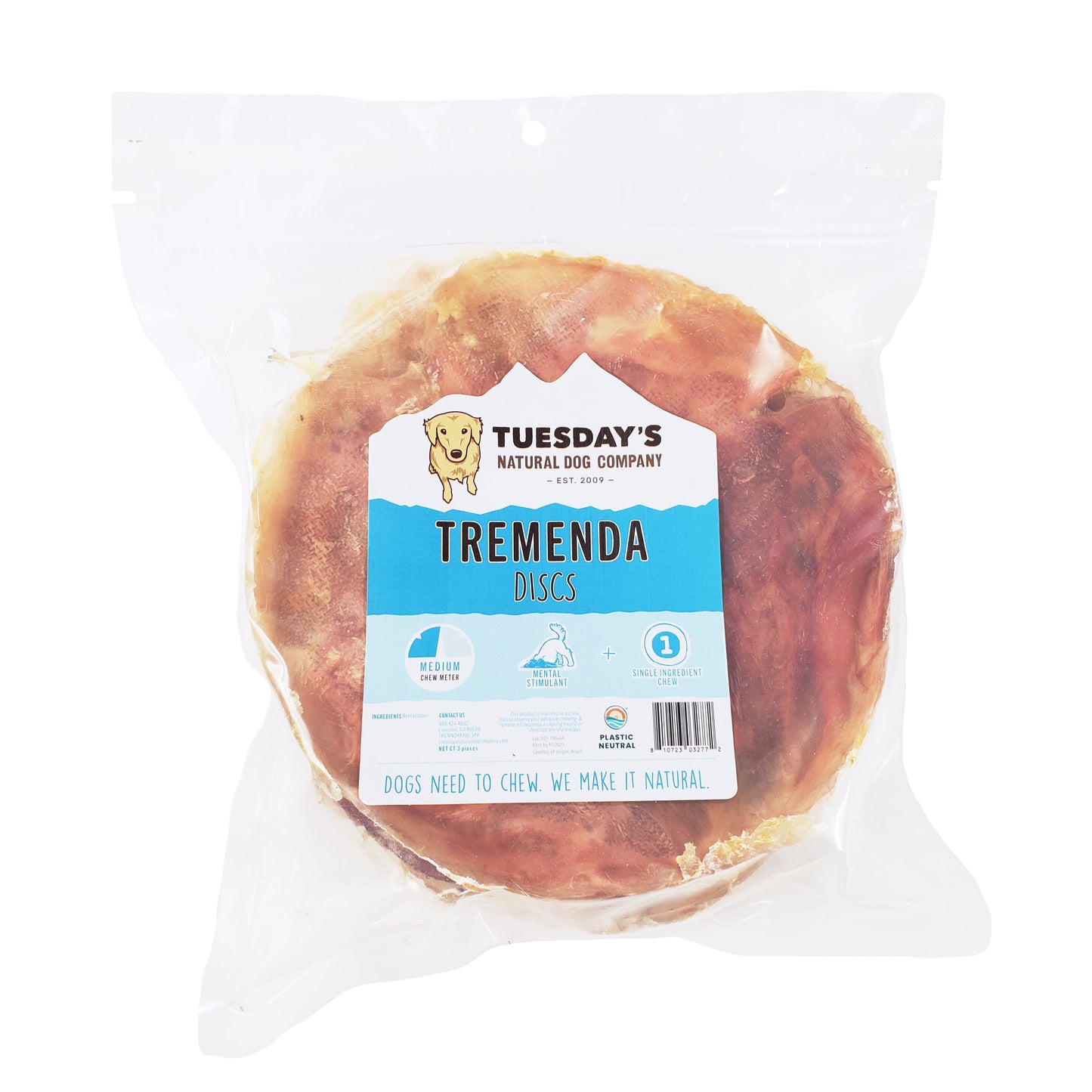 Tremenda Disc Chews - 3 Pack- EACH Pack