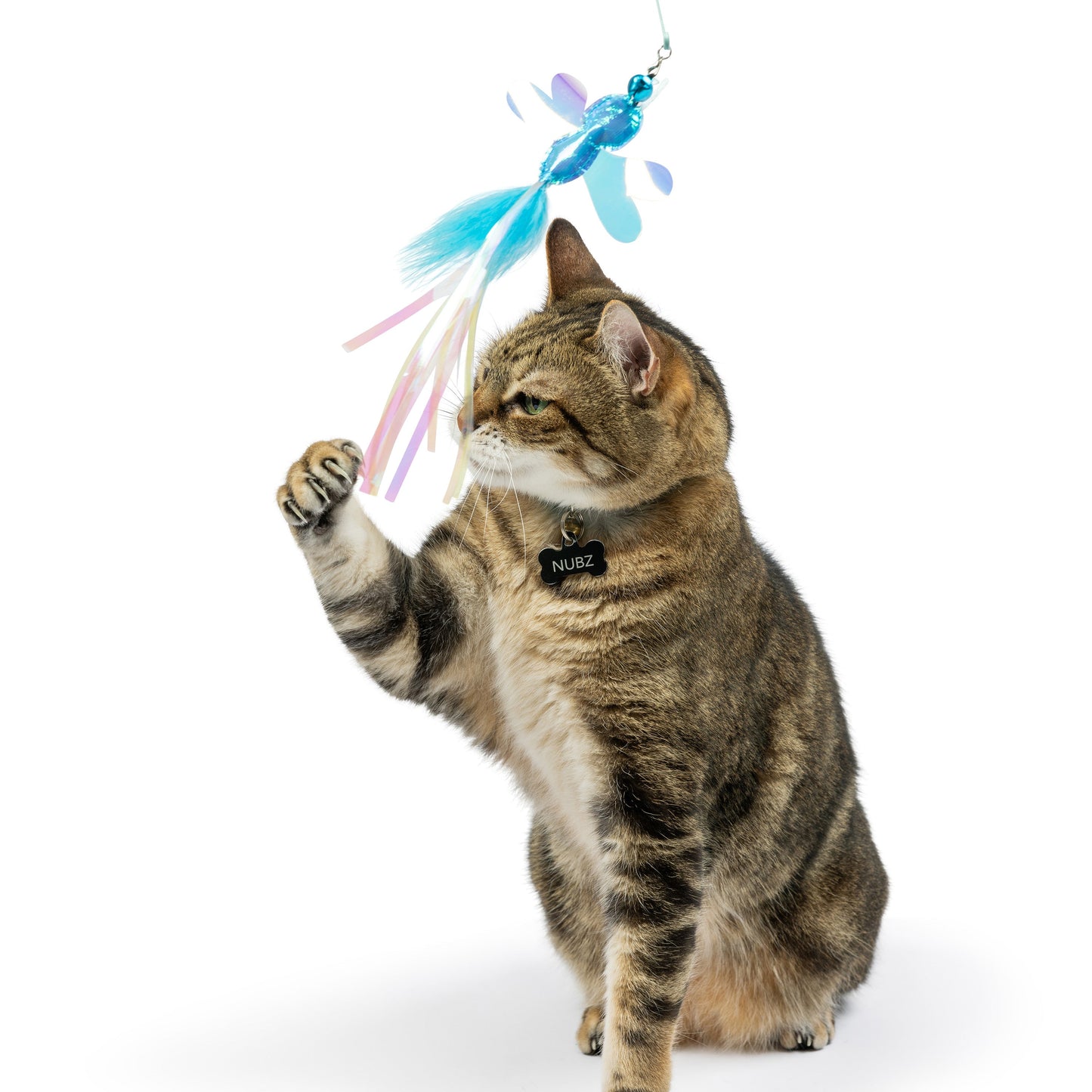 Wire Dragonfly & Mouse Wand Cat Toy