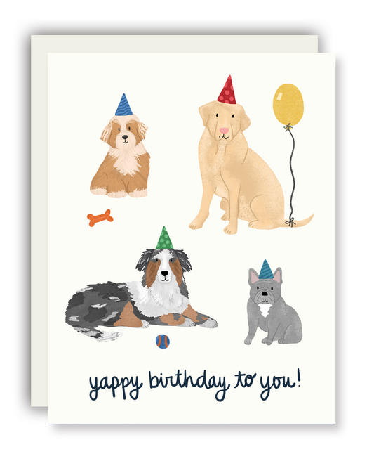 Dog Happy Birthday Card (Pack of 6)