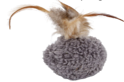 Carpet Feather Ball w/Catnip (import)