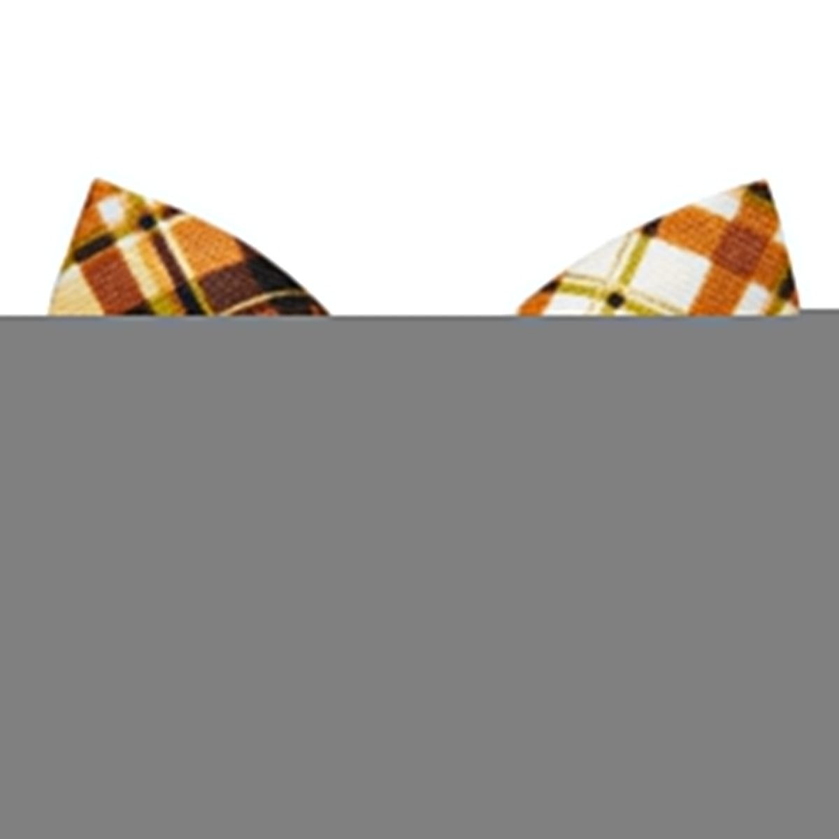 Sweet Pickles Designs The Anchorman bow tie in orange and white plaid