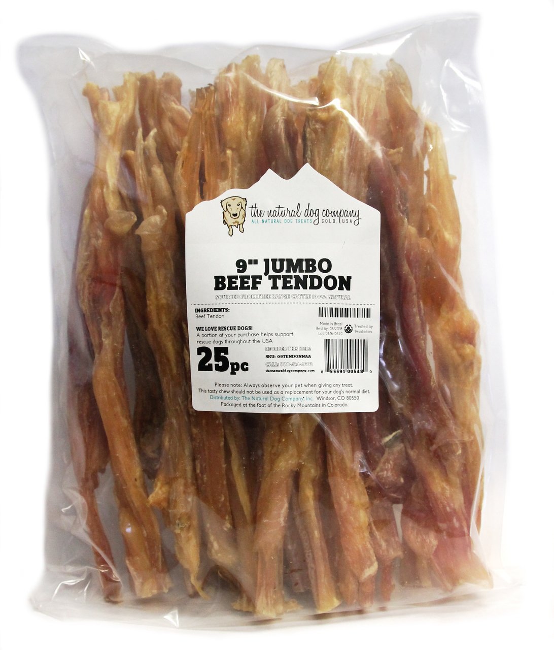 Extra Large Beef Tendon (Bulk) - Pack of 25
