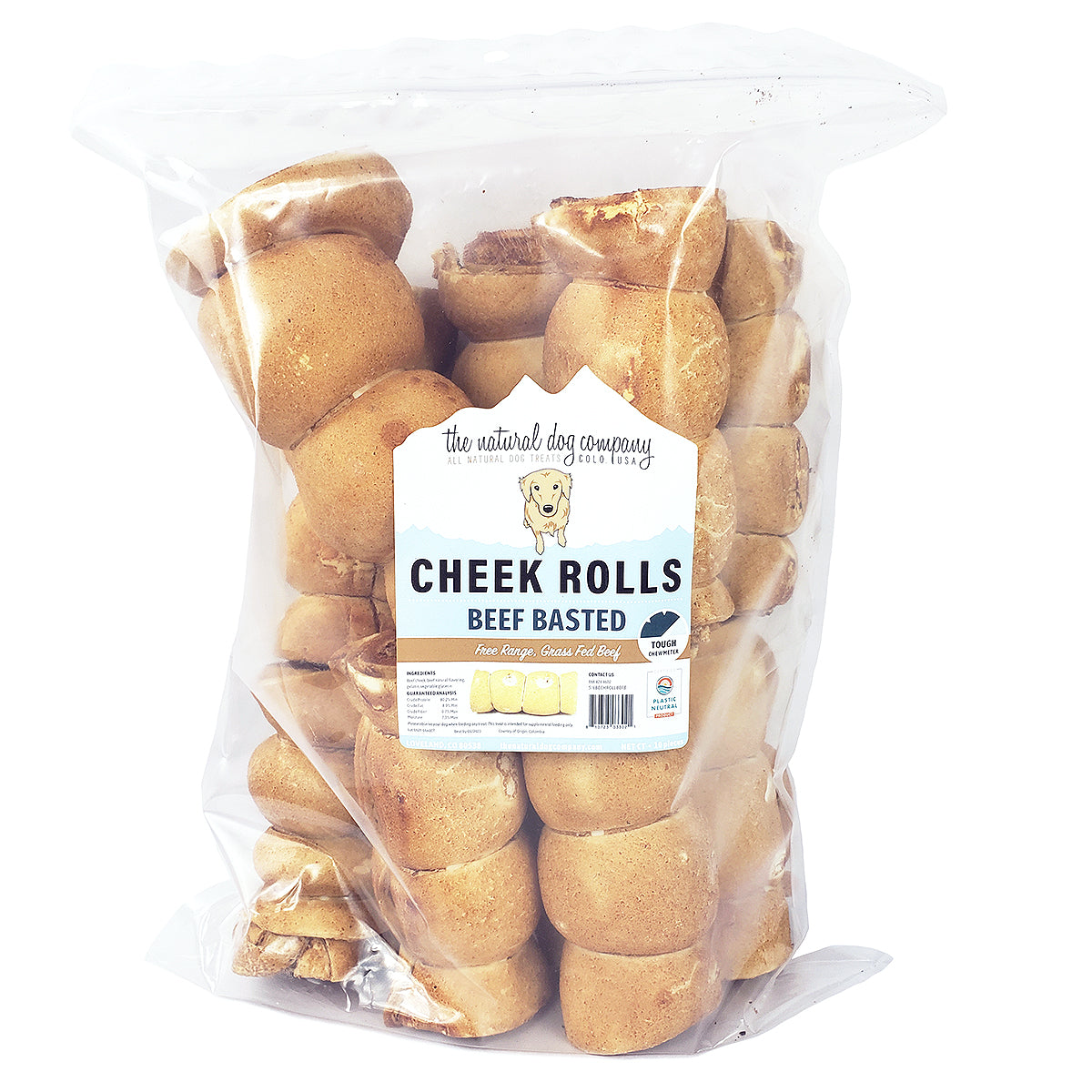 5-6" Beef Basted Cheek Rolls (Bulk)- Pack of 10
