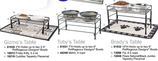 Diners and Raised Feeders, Set The Table