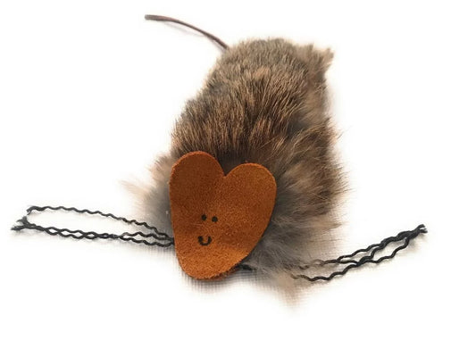 Rat w/Real Fur and Leather Head & Tail