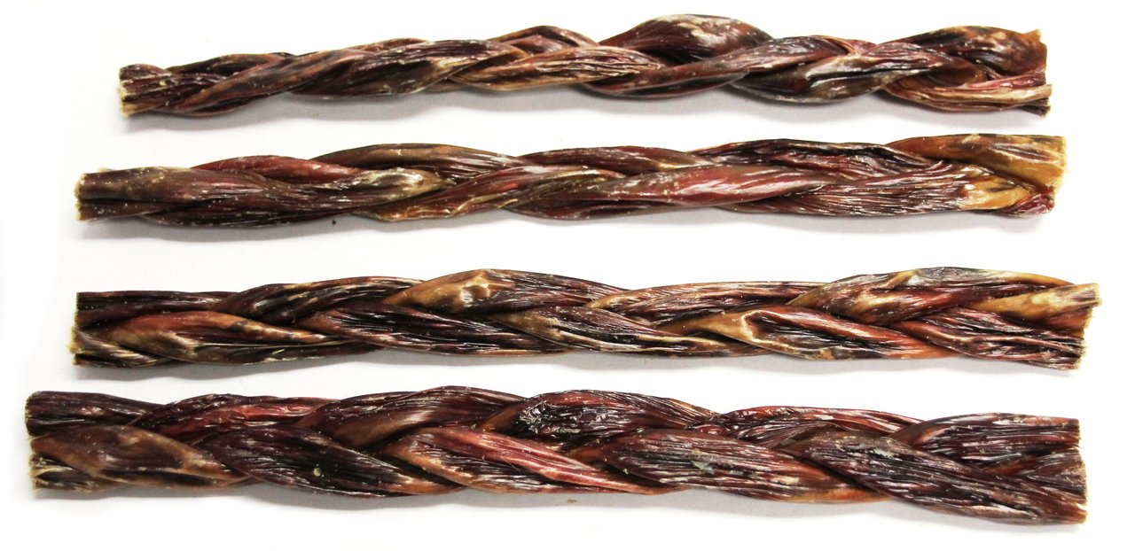 12" Braided Gullet Sticks (Bulk)  - Pack of 25