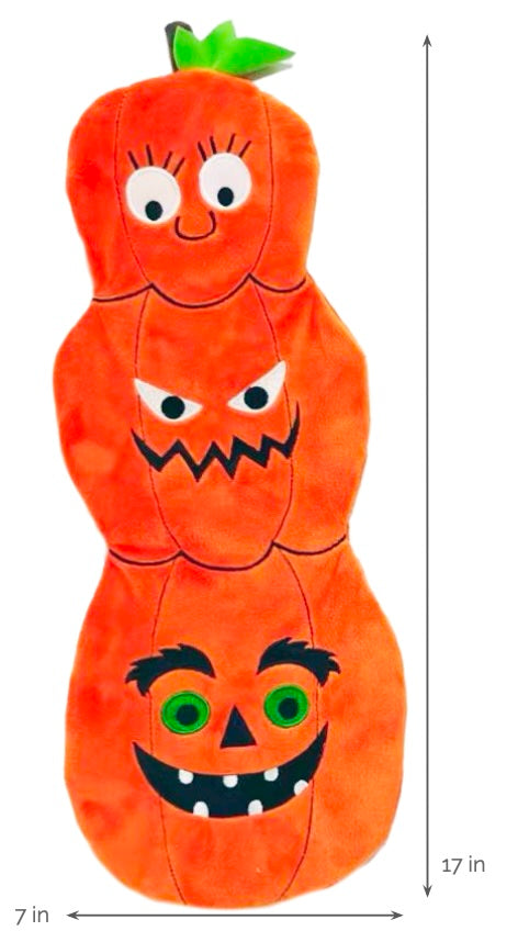 Large Flattie 2 Pumpkin Dog Toy