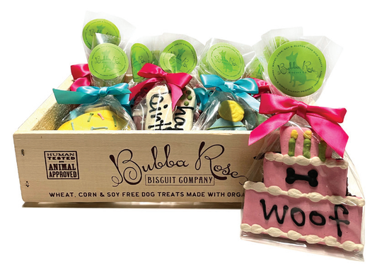 Individually Wrapped Birthday Set (w/ crate) (Birthday) Case of 12 (1 crate w/12 cookies)