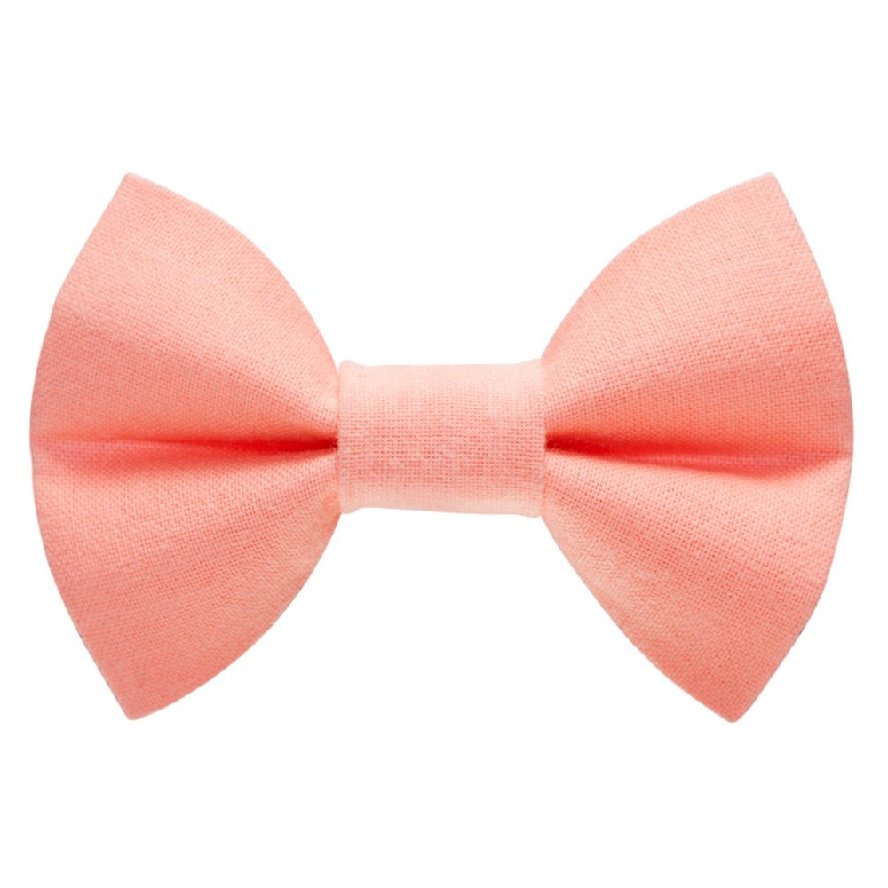 Sweet Pickles Designs The Just Peachy bow tie in solid peach fabric