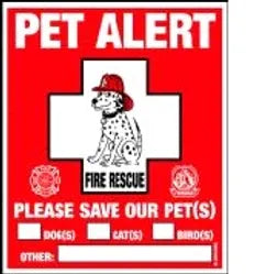 Pet Rescue Alert Decals