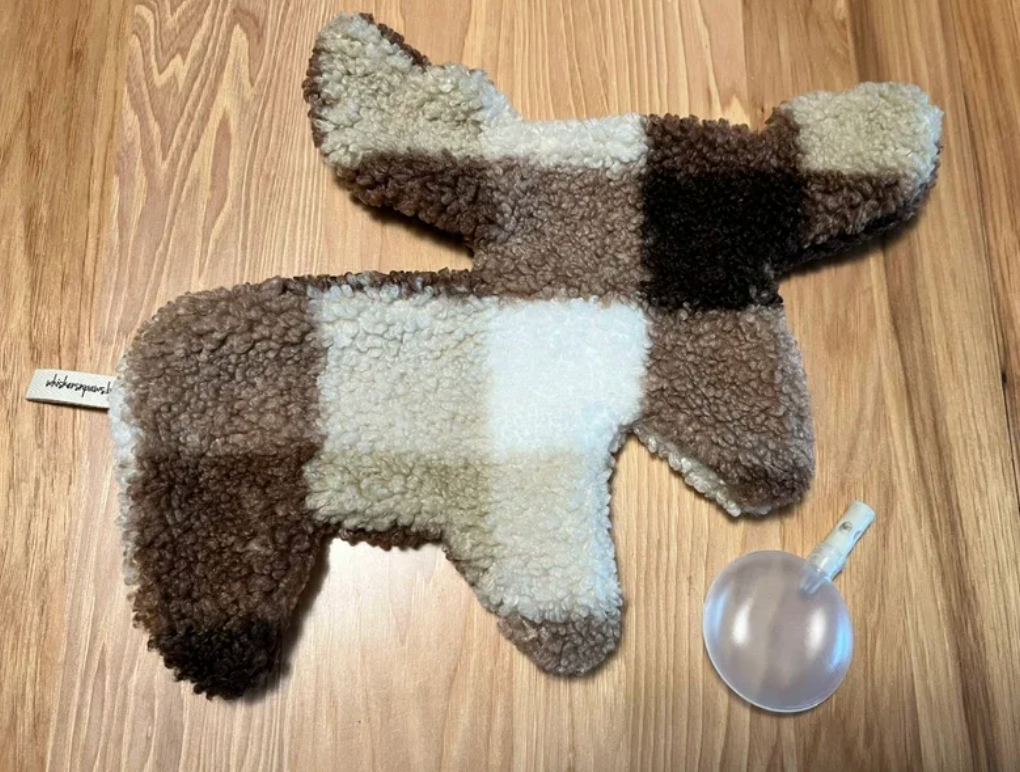 Hank the Moose, Sherpa Fleece, Ultrasonic Silent Squeaker
