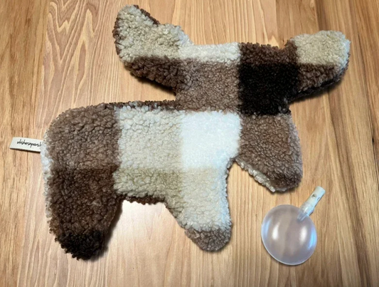 Hank the Moose, Sherpa Fleece, Ultrasonic Silent Squeaker