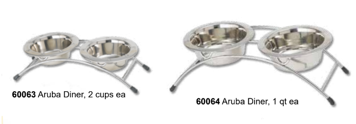 Diners & Elevated Feeding - Aruba 3pc Pet Diner (Inner Pack: 1)