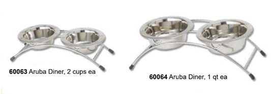 Diners & Elevated Feeding - Aruba 3pc Pet Diner (Inner Pack: 1)