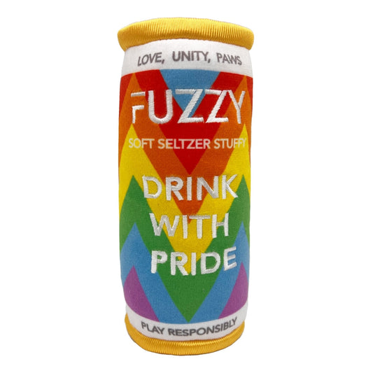 Fuzzy Soft Seltzer Dog Toy - 30% Off