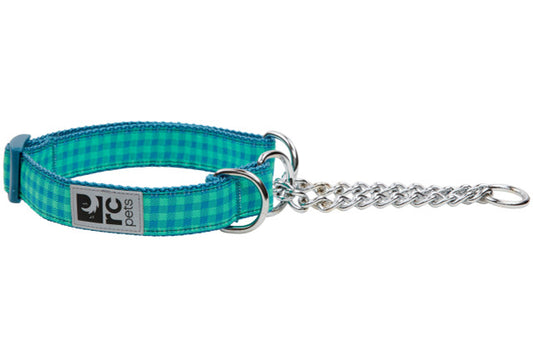 Training Collar - Green Gingham