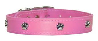Signature Leather Collar (Bones) - 1/2" x 12"