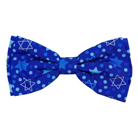 Hanukkah Stars & Dots Bow Tie