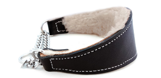 SHEARLING LINED MARTINGALE COLLAR