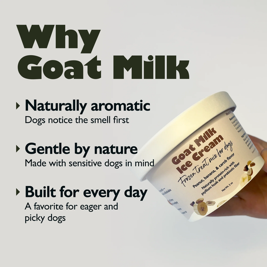 Goat Milk Ice Cream — Peanut, Banana, & Carob- 2oz