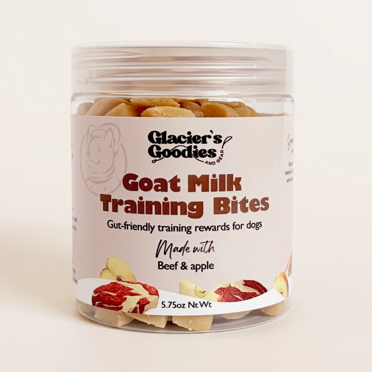 Goat Milk Training Bites — Beef & Apple- 5.75oz