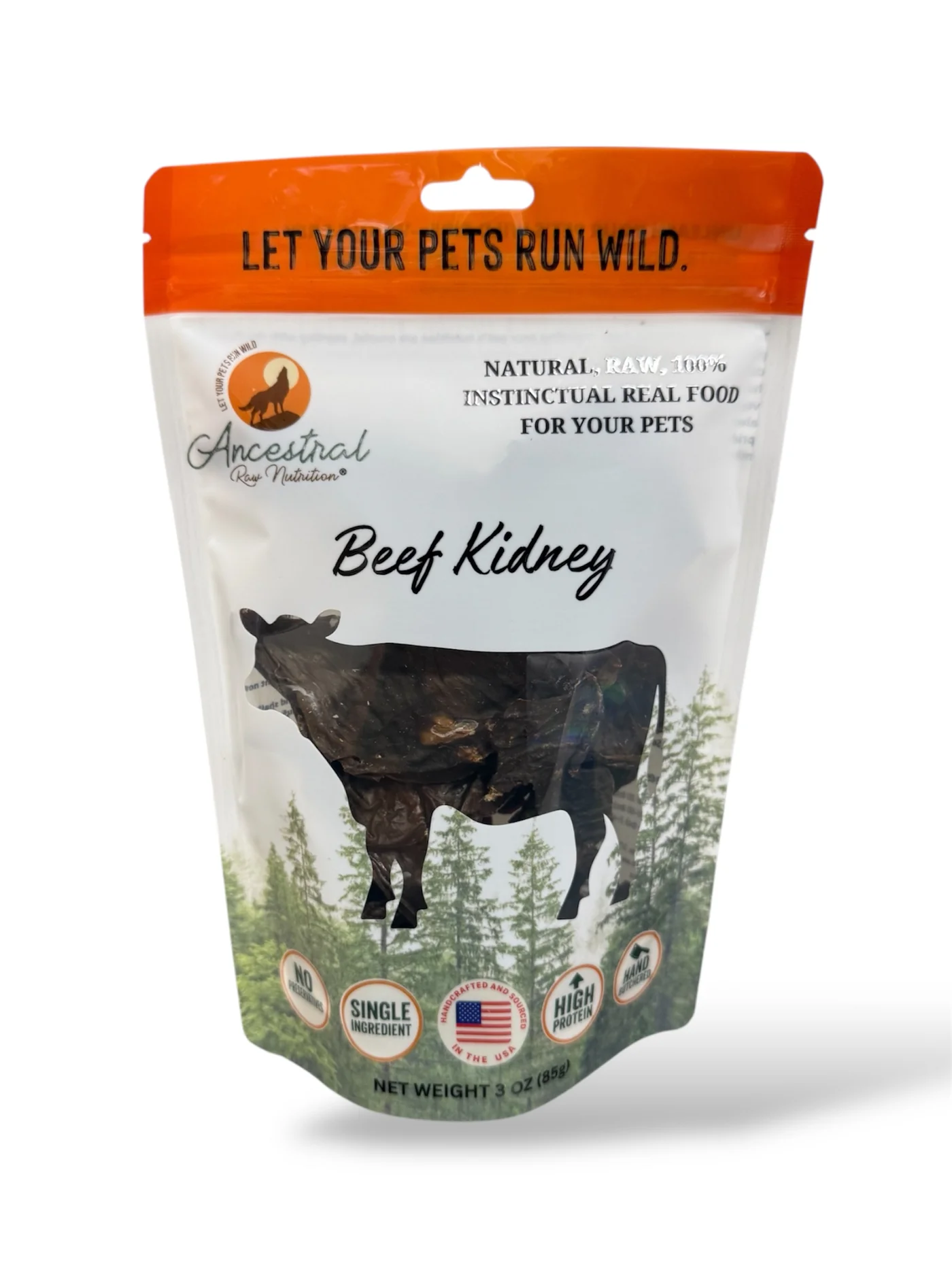 Dehydrated Beef Kidney 3oz Bag