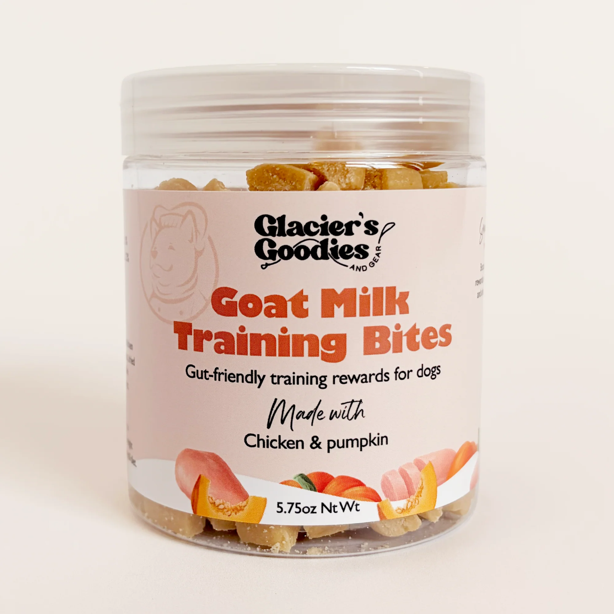 Goat Milk Training Bites — Chicken & Pumpkin- 5.75oz