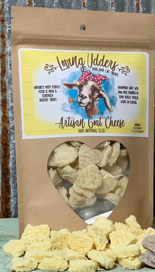 Loving Udders Goat Cheese Treats for Dogs and Cats- 5oz- Case of 12