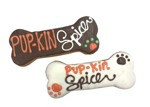 Fall Seasonal- Pup-kin Spice Bones- Tray of 10