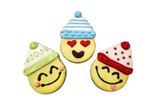 Winter Seasonal- Winter Emojis- Tray of 12