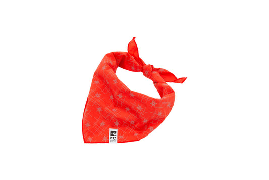 RC Pets red dog bandana with white star pattern