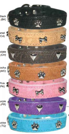 Signature Leather Suede Collars (Hearts)