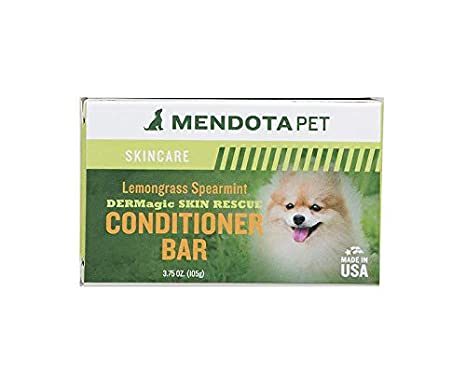 Mendota Pet DERMagic Skin Rescue Conditioner Bar with Lemongrass Spearmint scent