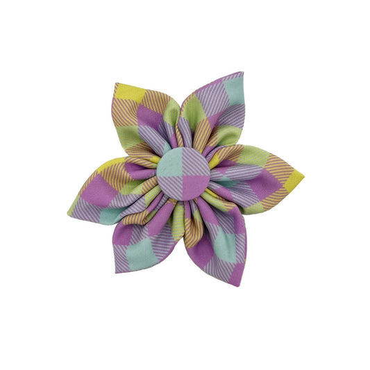 Lavender Lemon Check Pinwheel