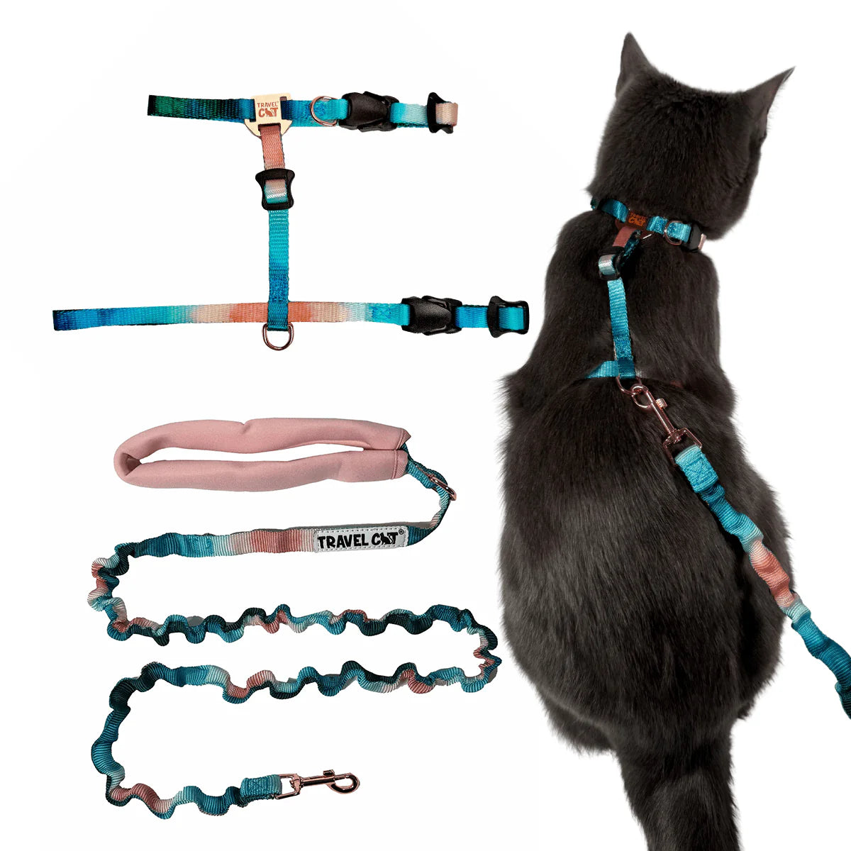 "Day Tripper" H-Style Cat Harness & Leash Set