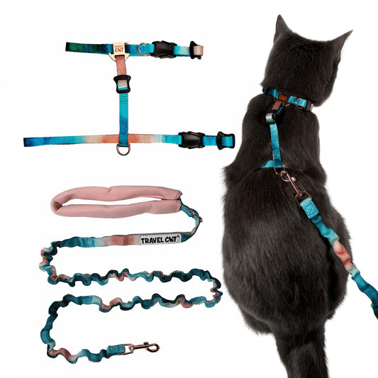 "Day Tripper" H-Style Cat Harness & Leash Set