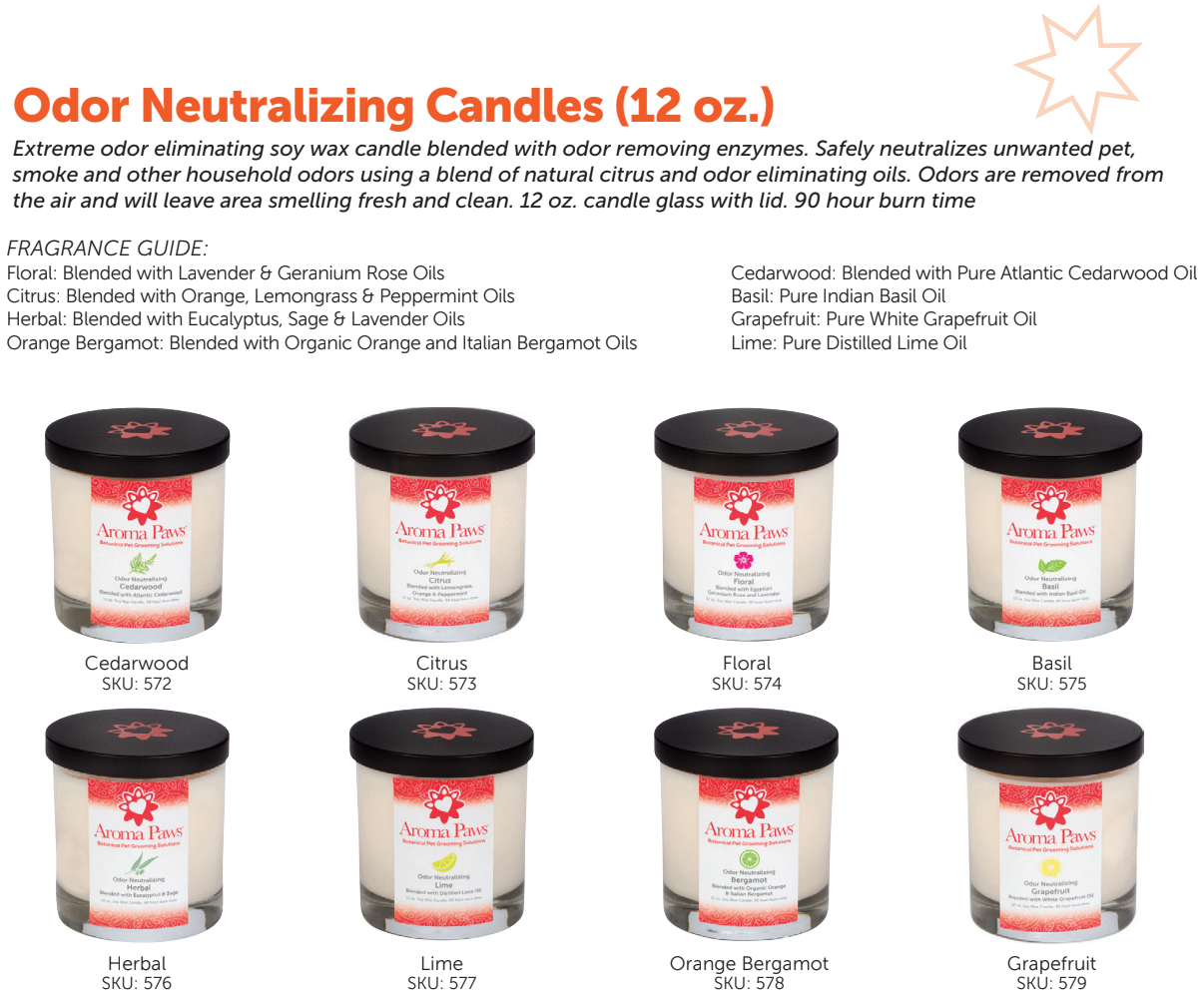 ODOR NEUTRALIZING CANDLES 12 OZ