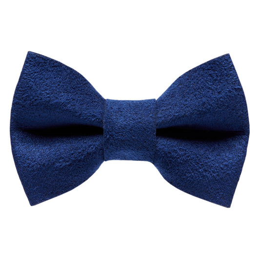 The Luxe - Navy Ultrasuede - Bow Tie
