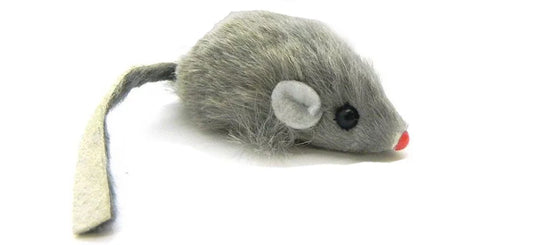 Real Fur Rattle Mice