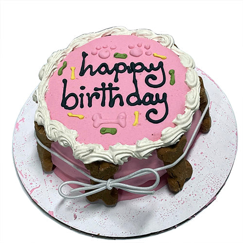 Pink Dog Cake (shelf stable) (Birthday)