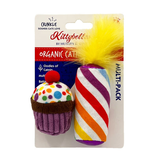 Me-Wow Cupcake & Candle 2pk Cat Toy