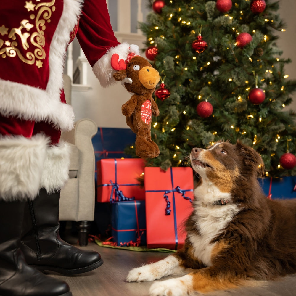 Slappies® Mistletoe Moose Dog Toy