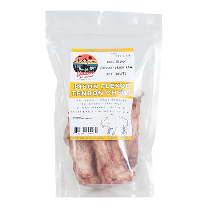 CASE of 6 Bison Flexor Tendon - 4 per bag