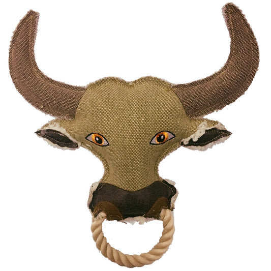11" Nature Cow Animal Squeaky Dog Toy