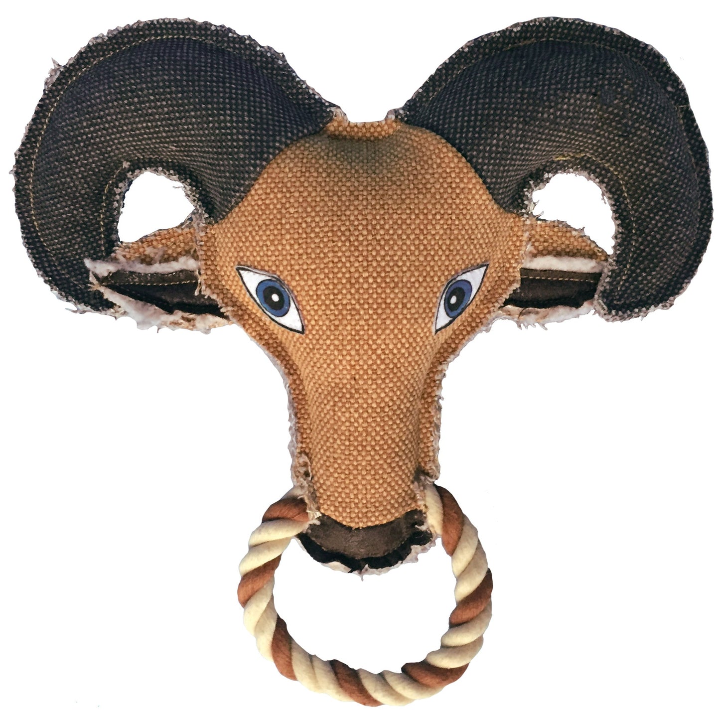 10" Nature Goat Animal Squeaky Dog Toy