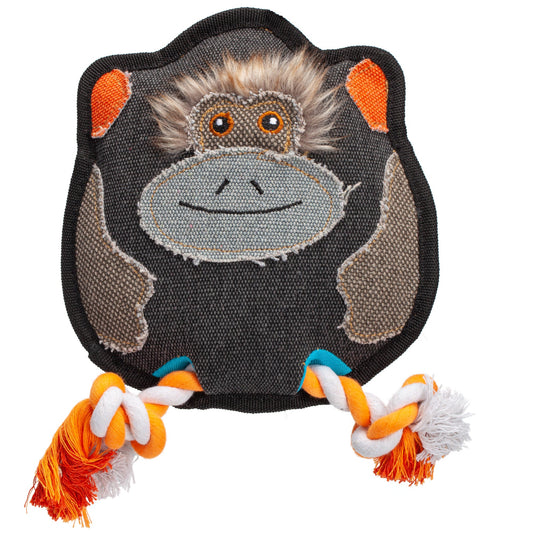 8" Nature Monkey Animal Squeaky Dog Toy