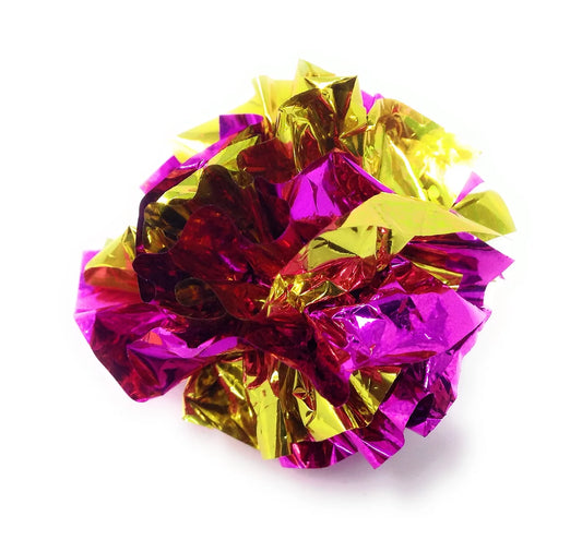 Crinkle Mylar Ball Assorted Colors