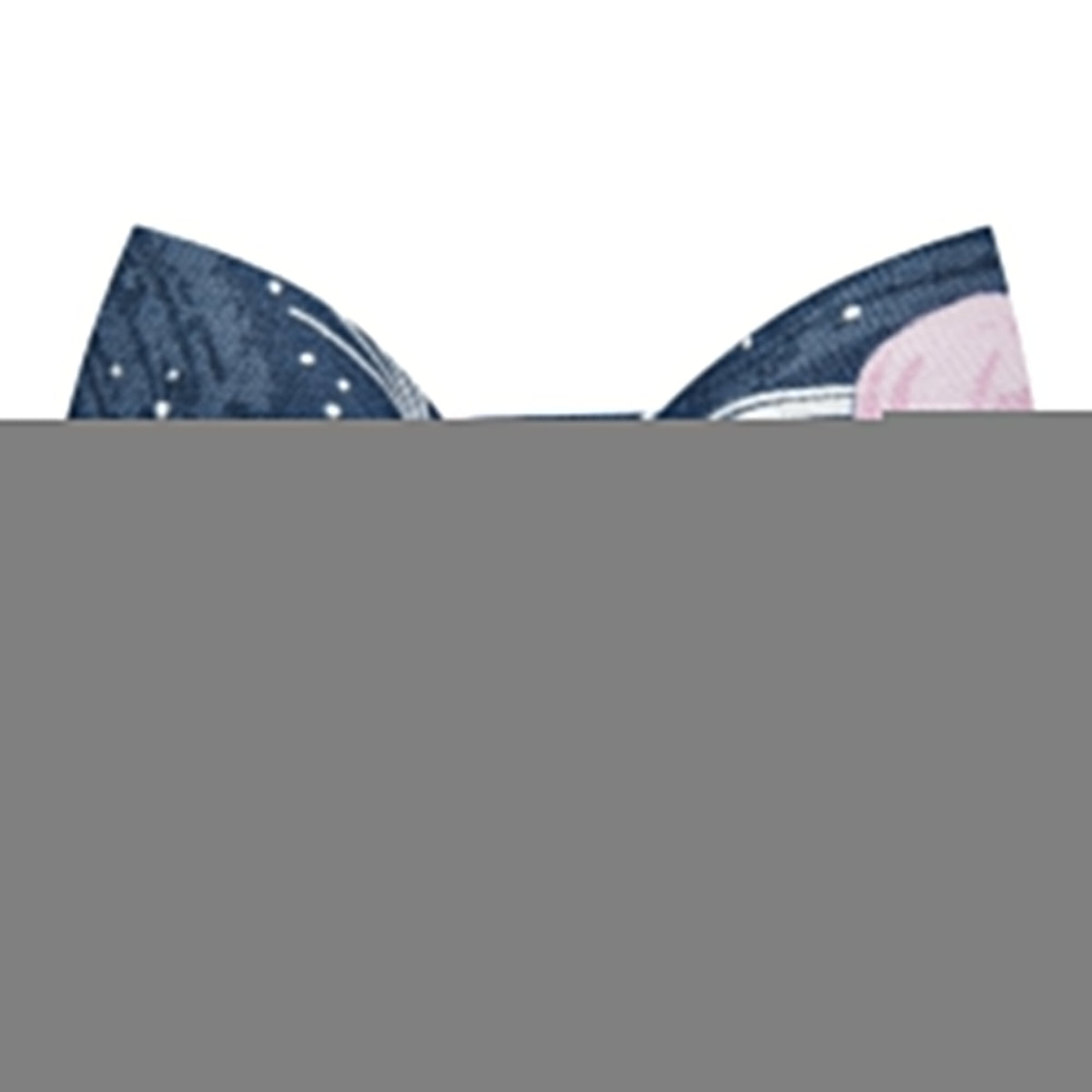 Sweet Pickles Designs The Odyssey bow tie in dark blue with white star patterns