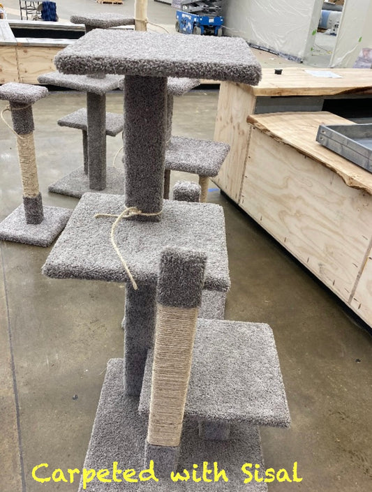48" Carpeted Tree w Sisal